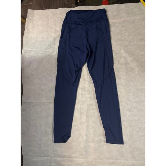 SHEIN  Blue Workout Leggings S Exercise Athleisure Athletic Gym Activewear Cozy - Picture 3 of 7